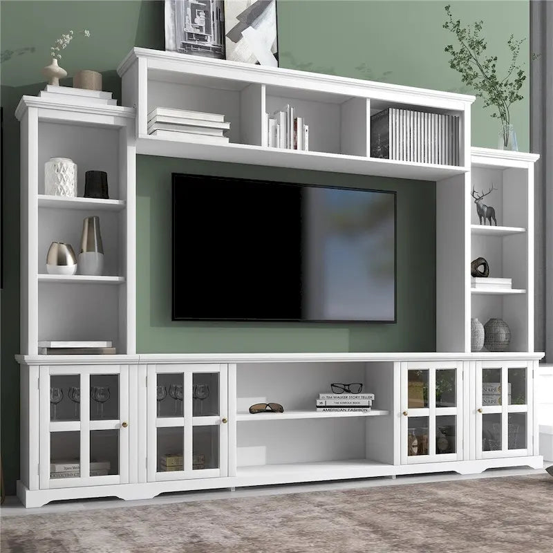 Mur d'activités et meuble TV de style minimaliste moderne