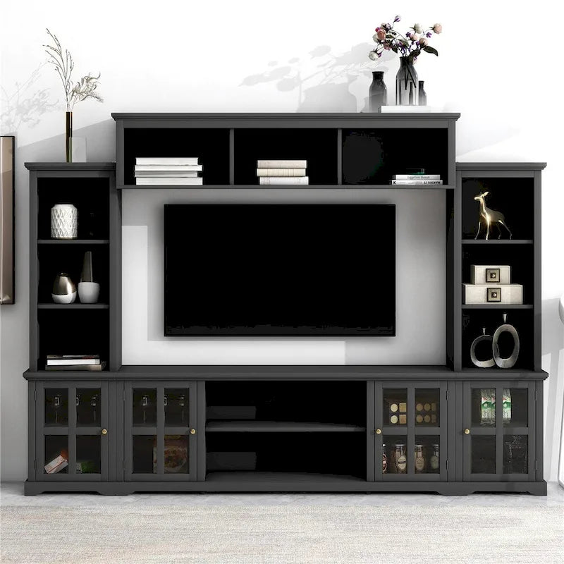 Mur d'activités et meuble TV de style minimaliste moderne