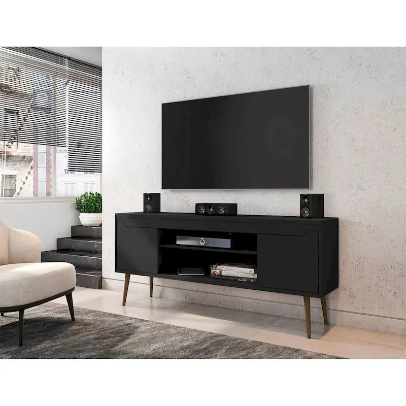 Meuble TV console de rangement Manhattan Comfort Bradley 160 cm