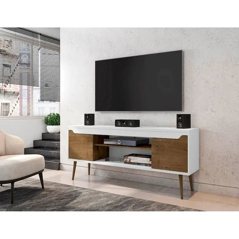 Meuble TV console de rangement Manhattan Comfort Bradley 160 cm