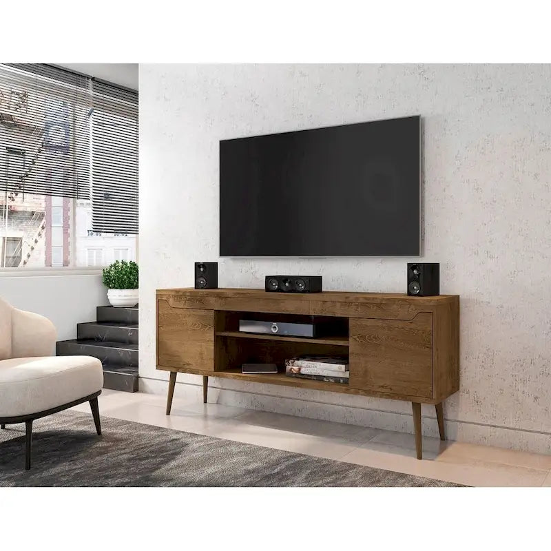 Meuble TV console de rangement Manhattan Comfort Bradley 160 cm