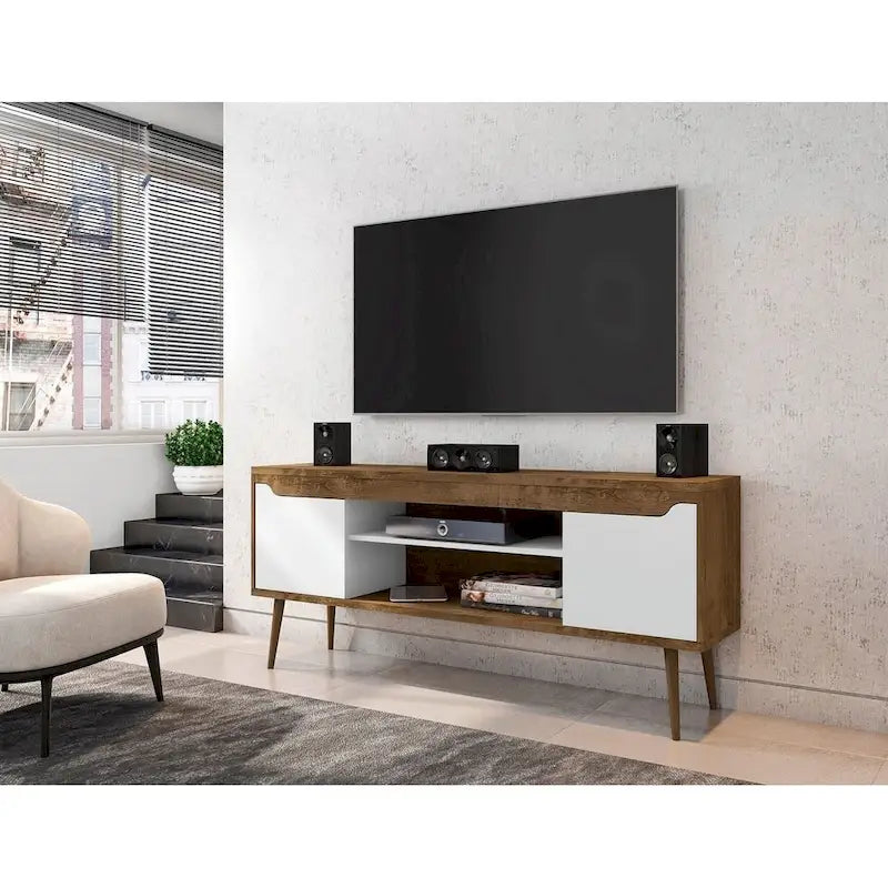 Meuble TV console de rangement Manhattan Comfort Bradley 160 cm