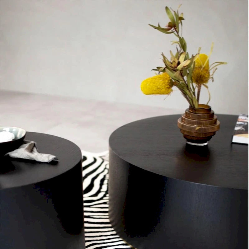 Table basse d'appoint ronde en marbre entièrement assemblée pour le salon