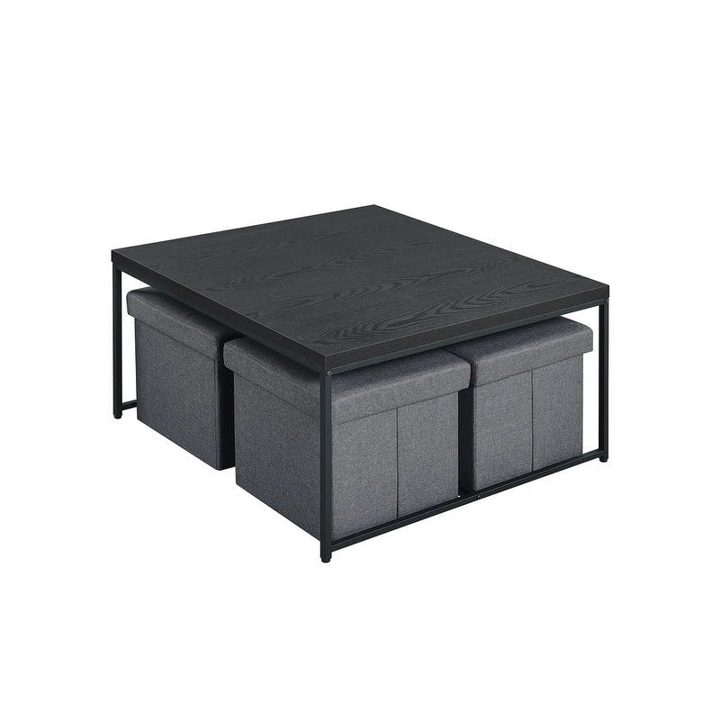 Ensemble table basse 5 pièces Caitlin Wood Grain