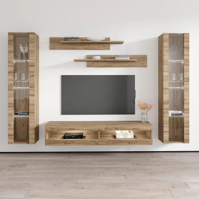 Meuble TV Mural Flottant Moderne Fly AB2 34TV