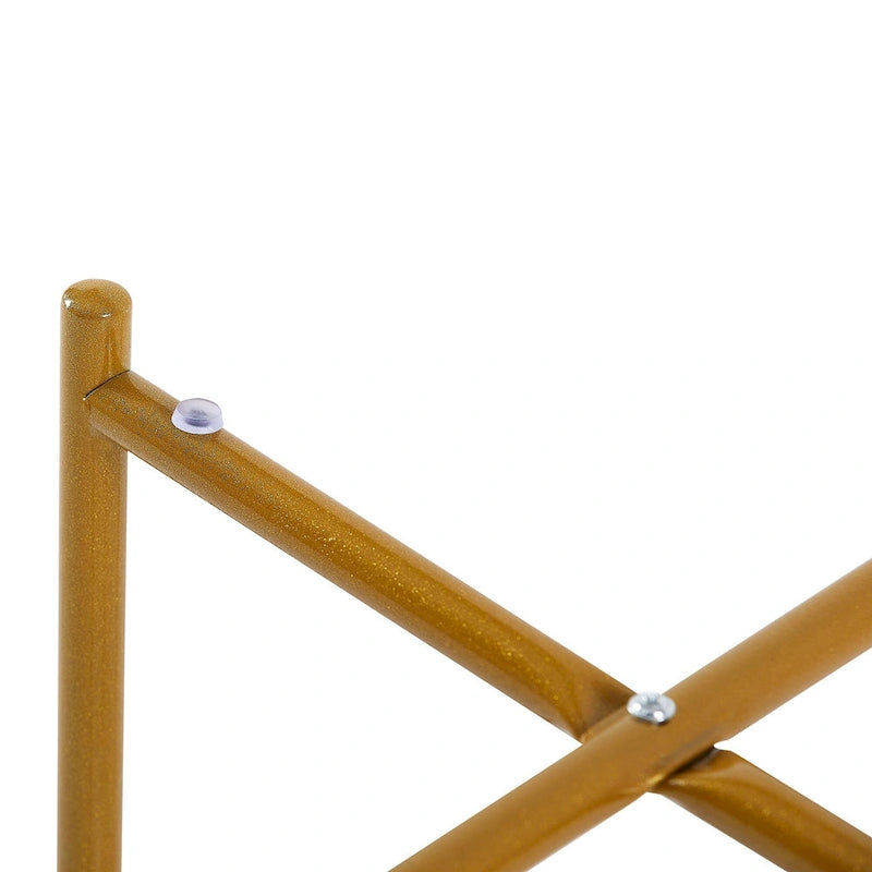 Table d'appoint/Table basse ronde à 2 niveaux avec plateau en marbre