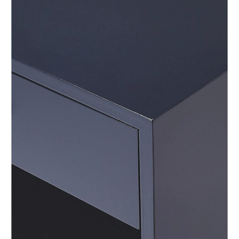 Table d'appoint Sheldon bleue faite main (Indonésie)