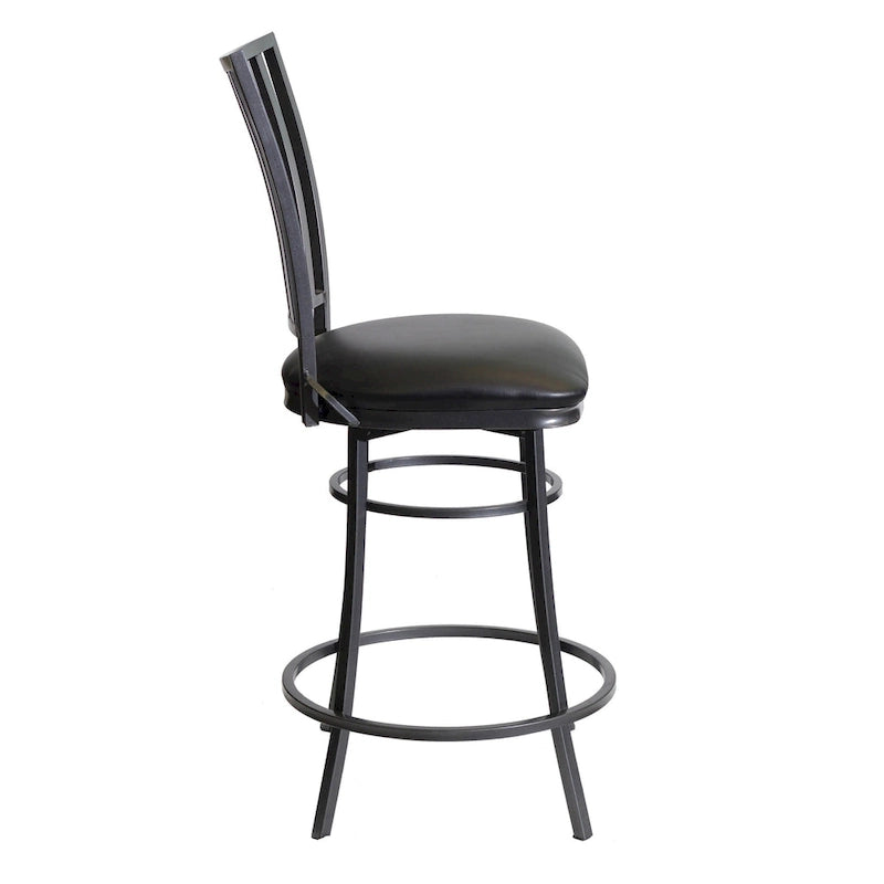 Tabouret de bar pivotant de qualité commerciale Copper Grove Stewart