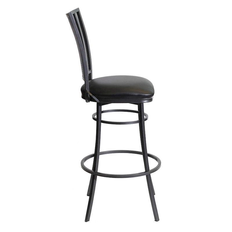 Tabouret de bar pivotant de qualité commerciale Copper Grove Stewart