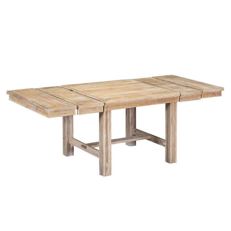 Ensemble de salle à manger et cuisine 6 pièces, table à manger extensible en bois, 4 chaises de salle à manger rembourrées et un banc, deux rallonges amovibles de 28 cm