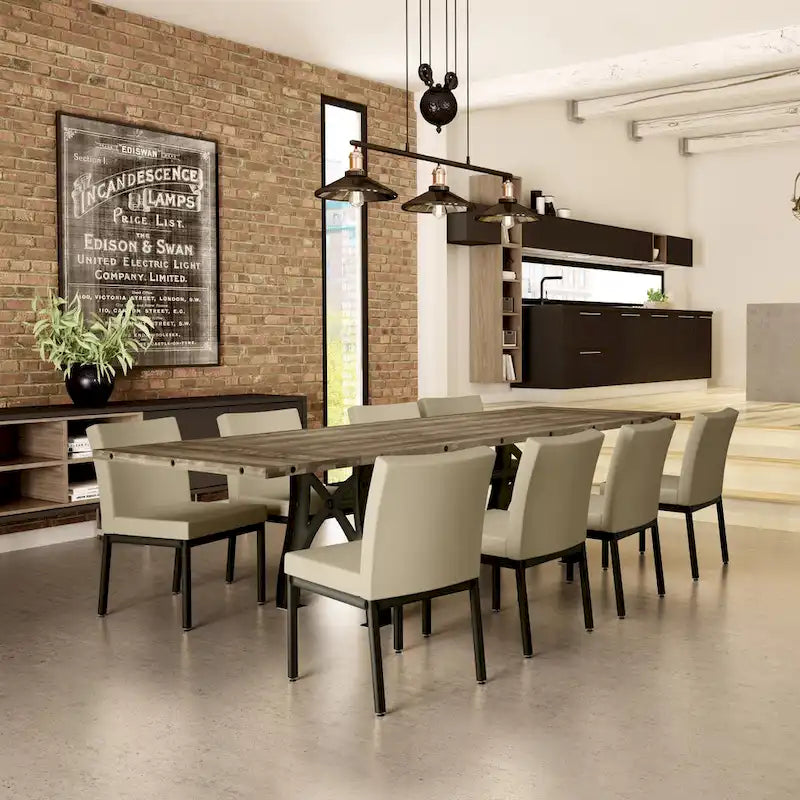 Table extensible en bois massif Sierra Amisco