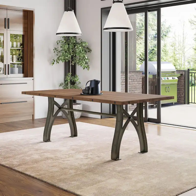 Table extensible en bois massif Sierra Amisco