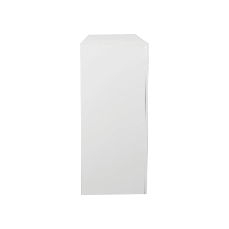 Buffet de rangement laqué brillant avec éclairage LED