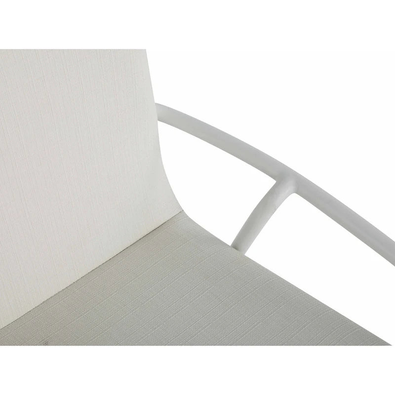 Somette Chaise d'appoint contemporaine blanche rembourrée, lot de 4 - N/A