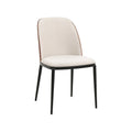 Chaise de salle à manger LeisureMod Tule avec assise et dossier rembourrés