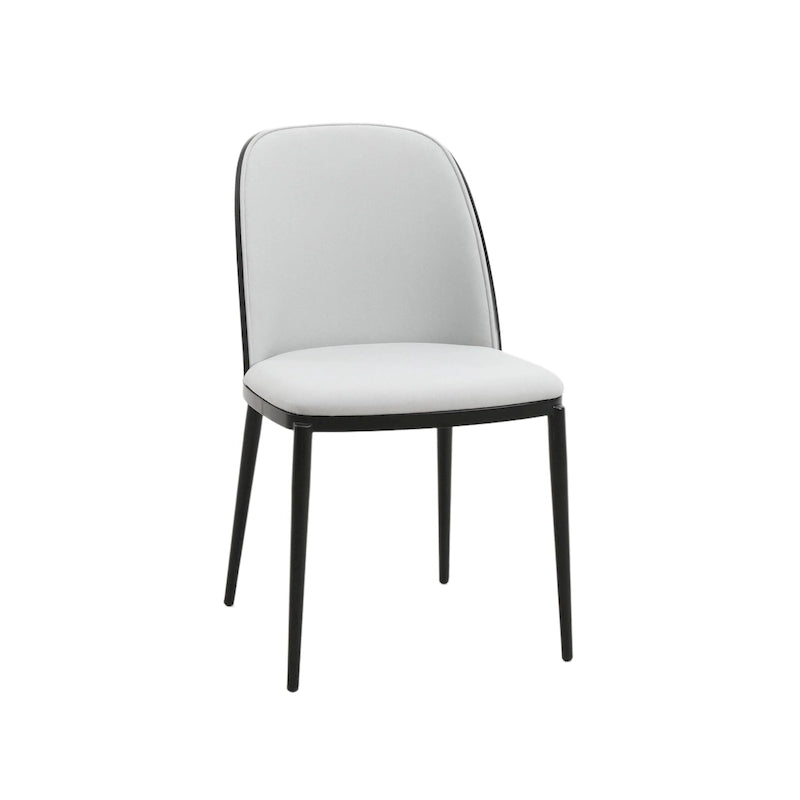 Chaise de salle à manger LeisureMod Tule avec assise et dossier rembourrés