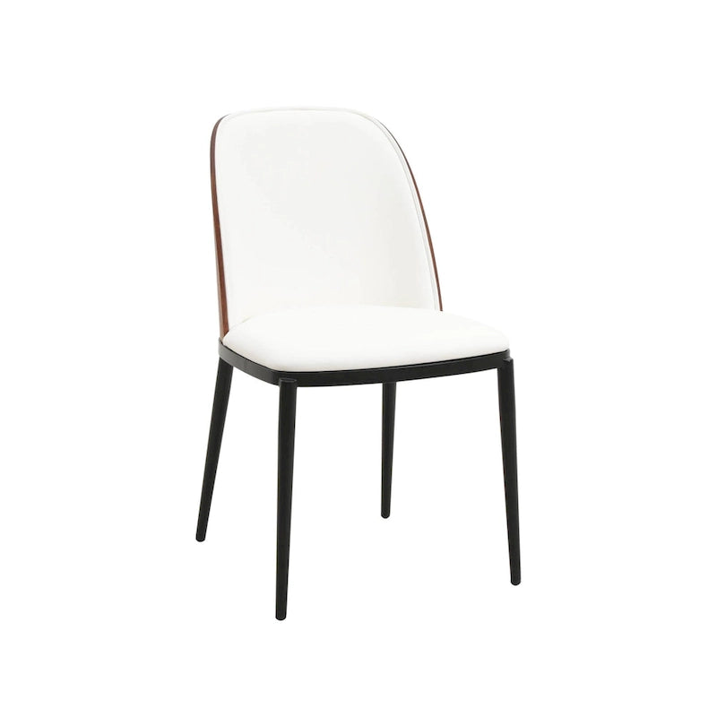Chaise de salle à manger LeisureMod Tule avec assise et dossier rembourrés
