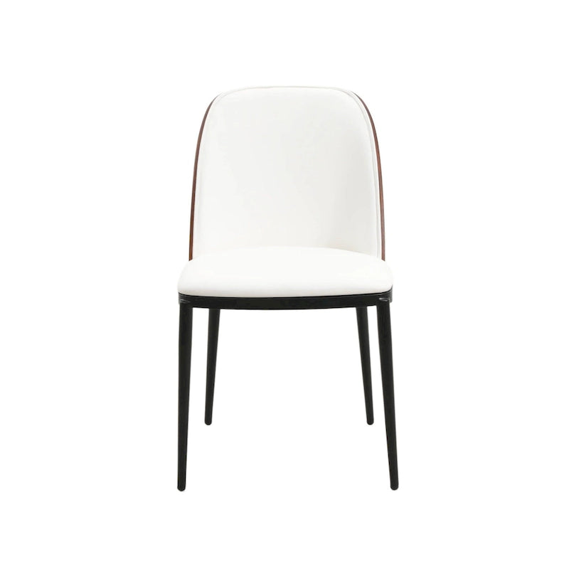 Chaise de salle à manger LeisureMod Tule avec assise et dossier rembourrés