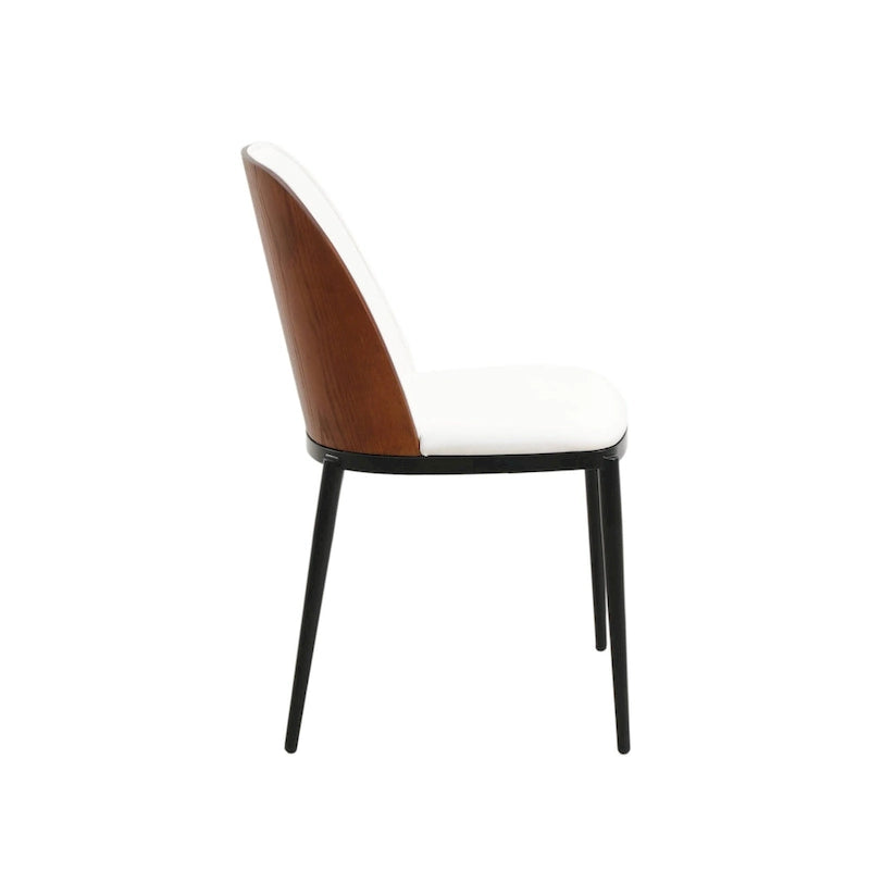 Chaise de salle à manger LeisureMod Tule avec assise et dossier rembourrés