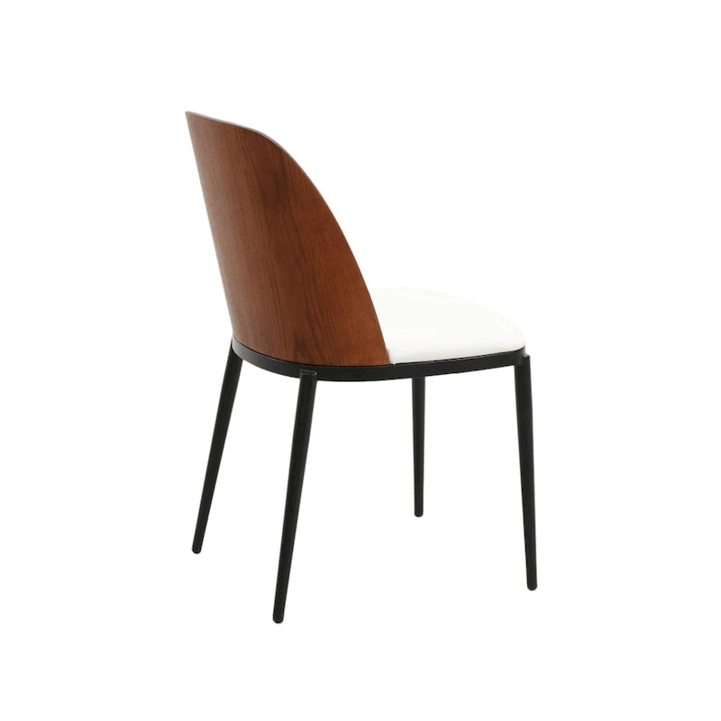 Chaise de salle à manger LeisureMod Tule avec assise et dossier rembourrés