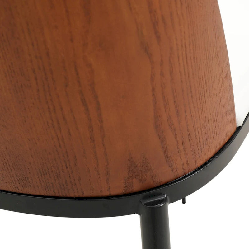 Chaise de salle à manger LeisureMod Tule avec assise et dossier rembourrés