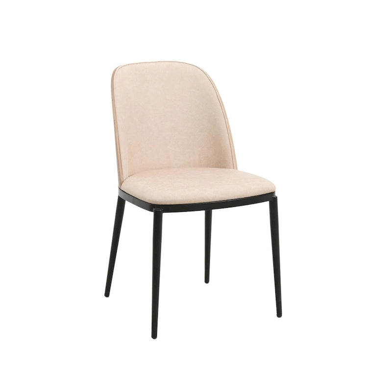 Chaise de salle à manger LeisureMod Tule avec assise et dossier rembourrés