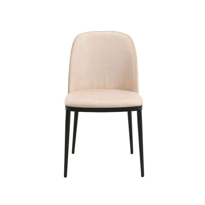 Chaise de salle à manger LeisureMod Tule avec assise et dossier rembourrés
