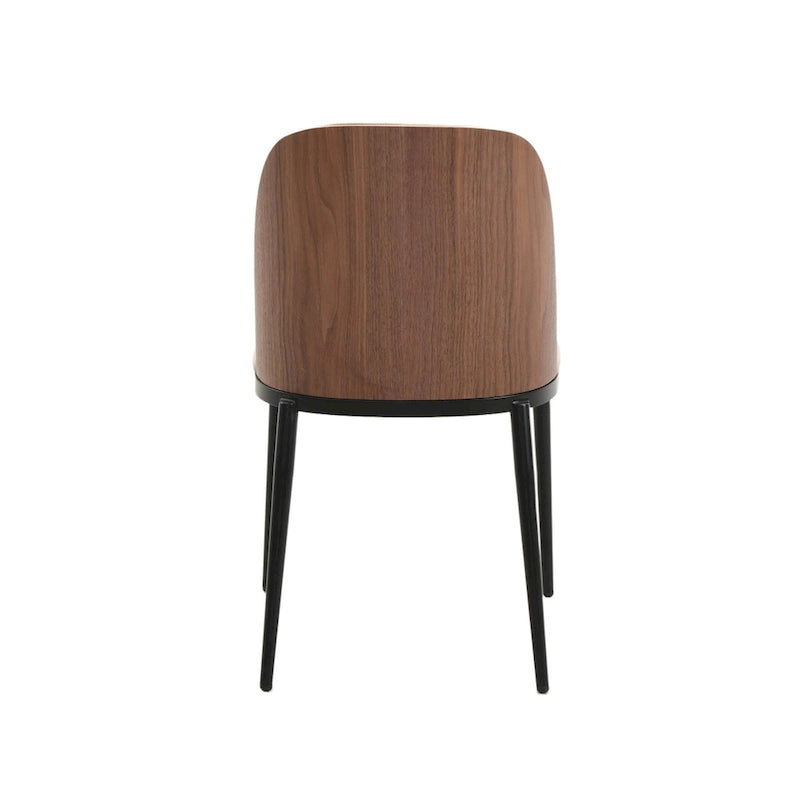 Chaise de salle à manger LeisureMod Tule avec assise et dossier rembourrés