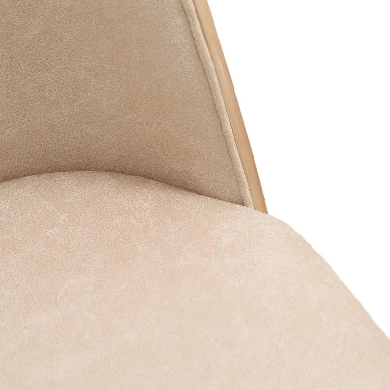 Chaise de salle à manger LeisureMod Tule avec assise et dossier rembourrés