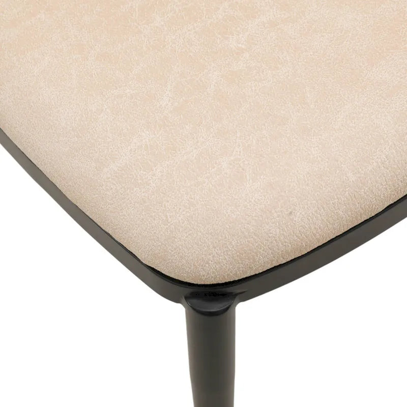 Chaise de salle à manger LeisureMod Tule avec assise et dossier rembourrés