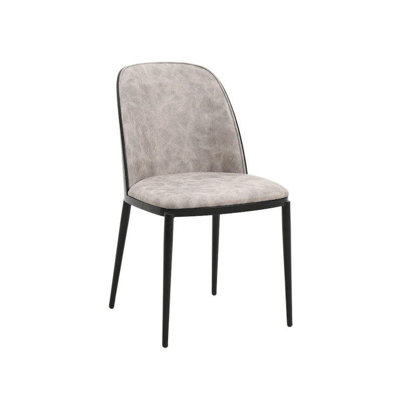 Chaise de salle à manger LeisureMod Tule avec assise et dossier rembourrés