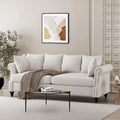Canapé 3 places Manbow Fabric Pillowback avec garniture cloutée par Christopher Knight Home