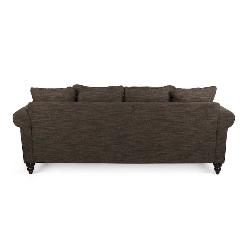 Canapé 3 places Manbow Fabric Pillowback avec garniture cloutée par Christopher Knight Home