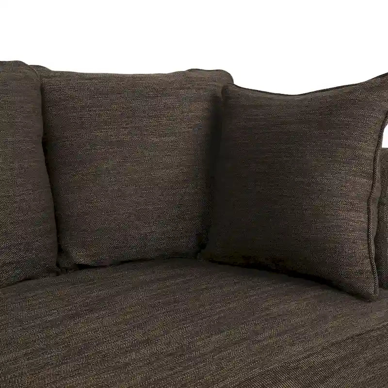 Canapé 3 places Manbow Fabric Pillowback avec garniture cloutée par Christopher Knight Home