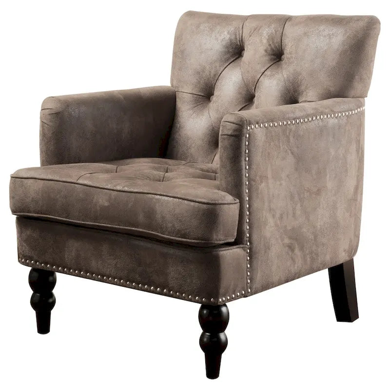 Fauteuil club en microfibre Malone par Christopher Knight Home - 28.00 L x 29.50 W x 33.50 H