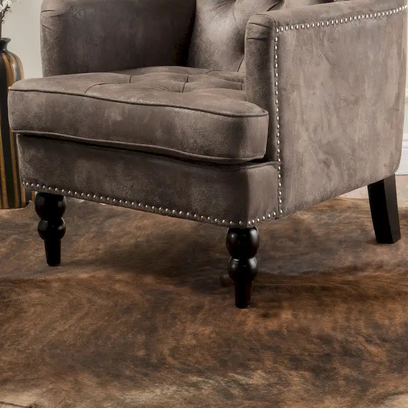 Fauteuil club en microfibre Malone par Christopher Knight Home - 28.00 L x 29.50 W x 33.50 H