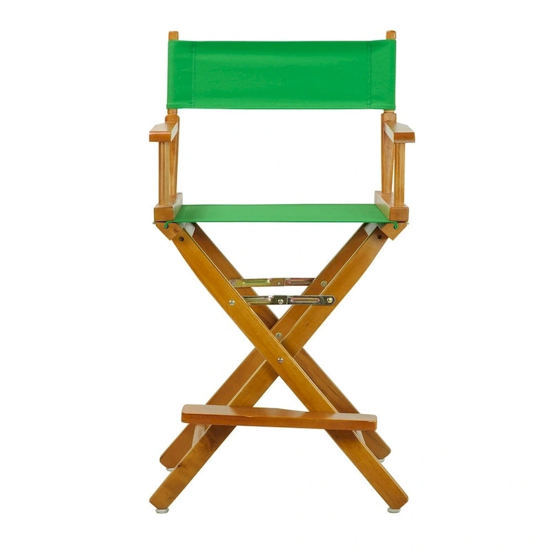 Chaise de metteur en scène couleur chêne miel, hauteur comptoir de 24 pouces