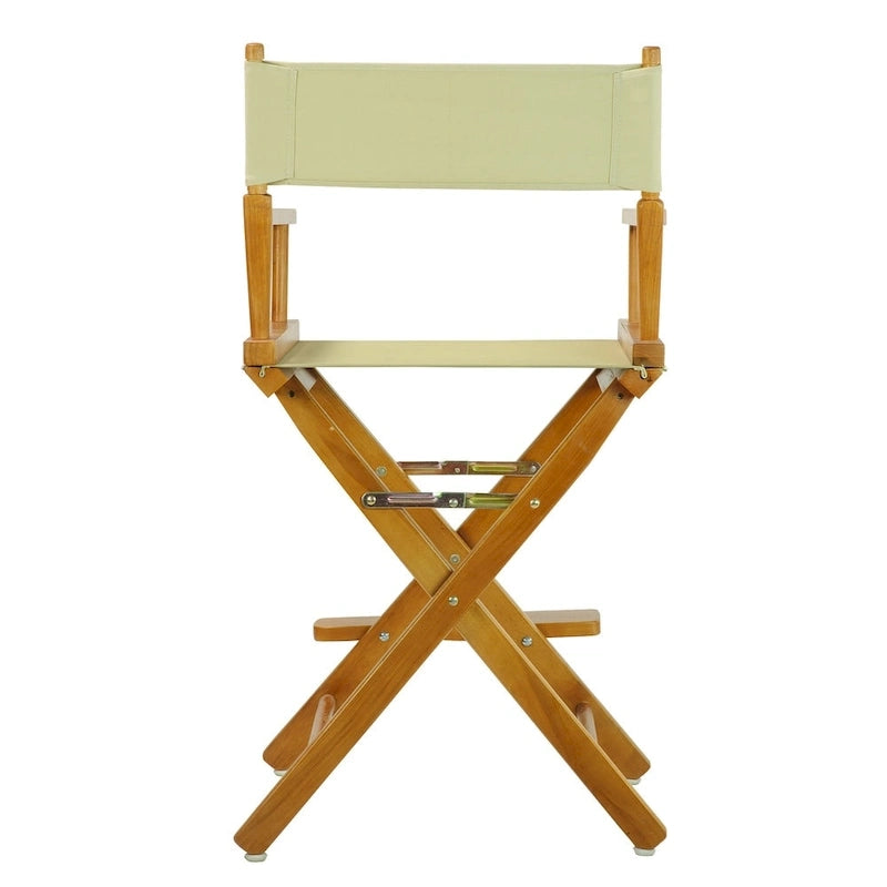 Chaise de metteur en scène couleur chêne miel, hauteur comptoir de 24 pouces