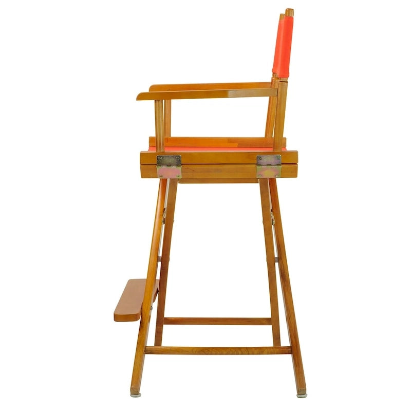 Chaise de metteur en scène couleur chêne miel, hauteur comptoir de 24 pouces