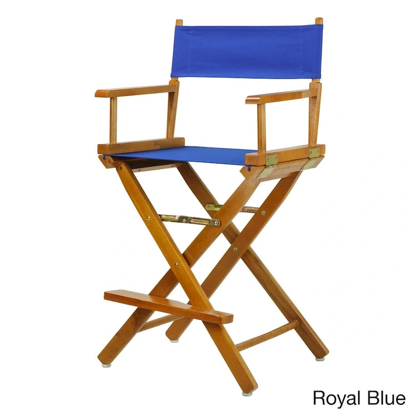 Chaise de metteur en scène couleur chêne miel, hauteur comptoir de 24 pouces