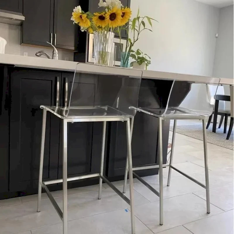Tabouret Sasha transparent moderne