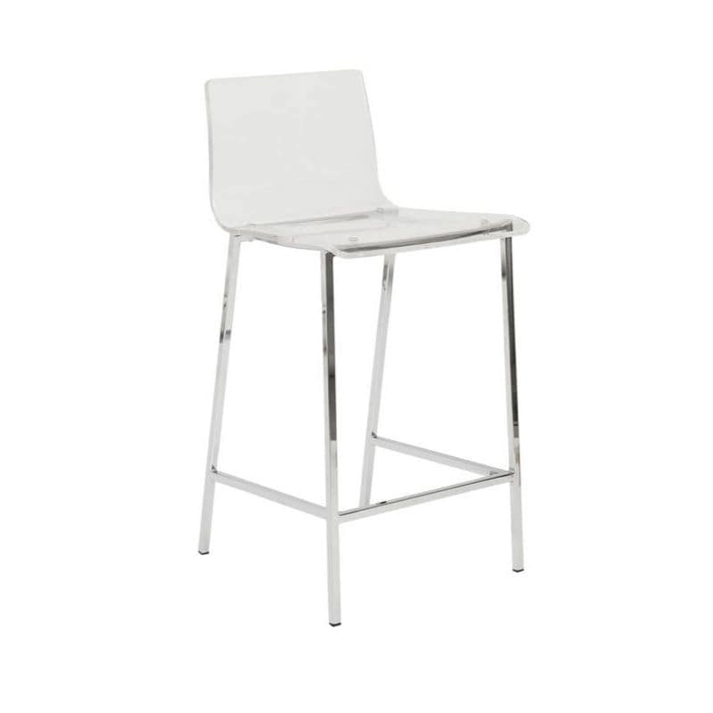 Tabouret Sasha transparent moderne