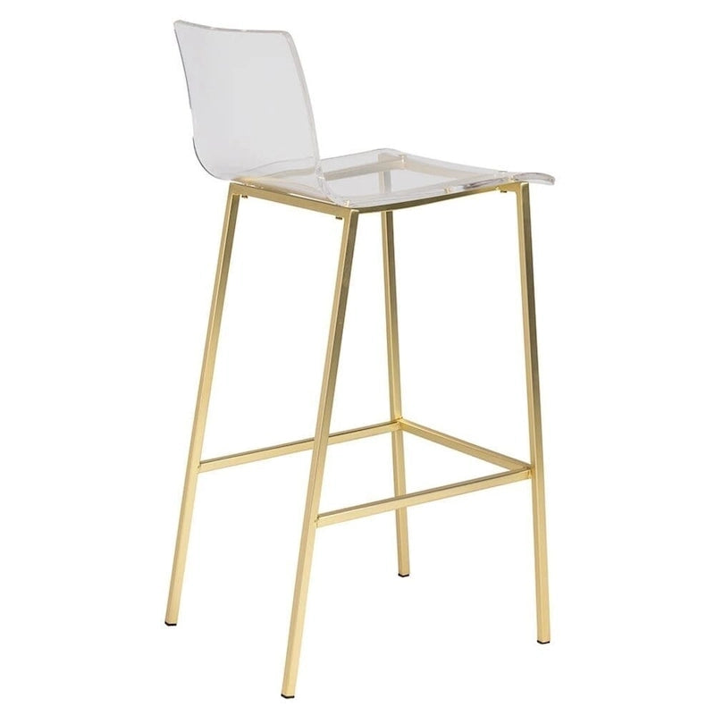 Tabouret Sasha transparent moderne