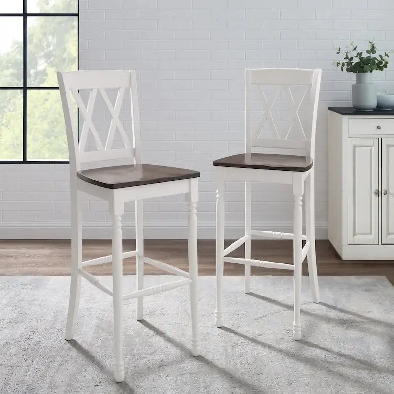 Crosley Shelby, ensemble de 2 tabourets de bar – 18 L x 21,75 P x 46,5 H