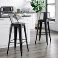 Tabouret de bar en métal AC Pacific de 30 pouces, lot de 2
