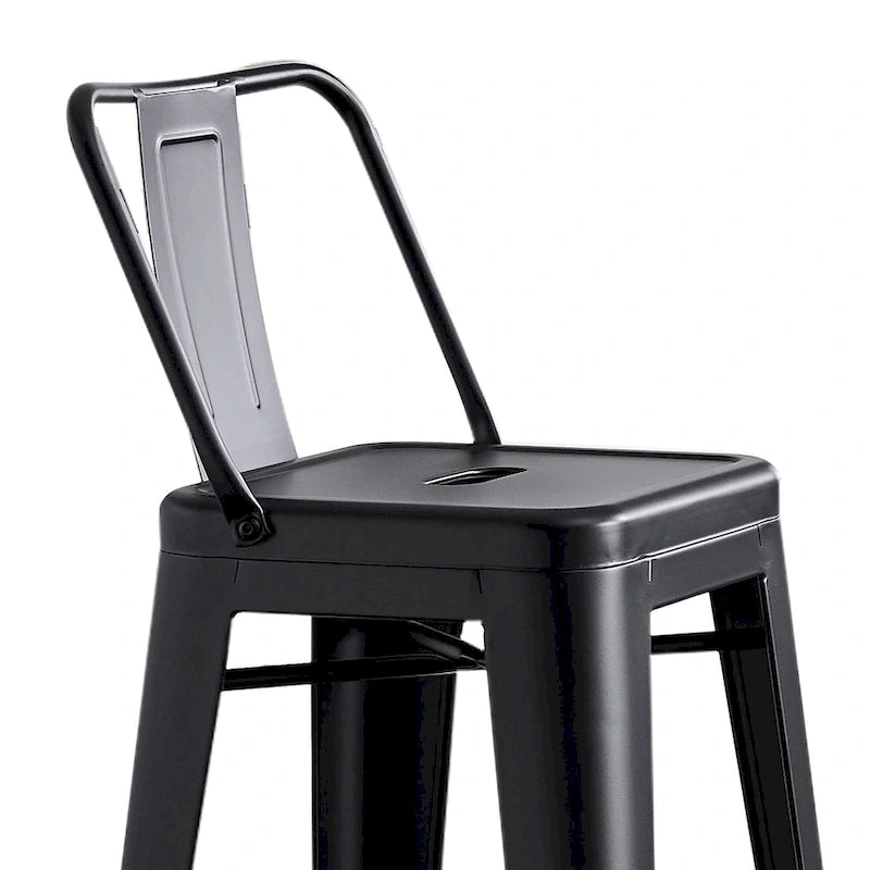 Tabouret de bar en métal AC Pacific de 30 pouces, lot de 2