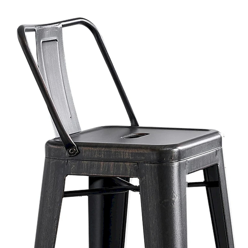 Tabouret de bar en métal AC Pacific de 30 pouces, lot de 2