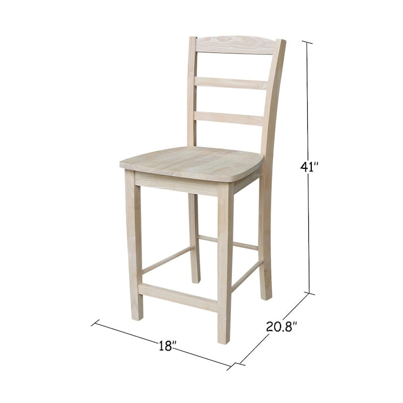 Tabouret en bois massif Madrid