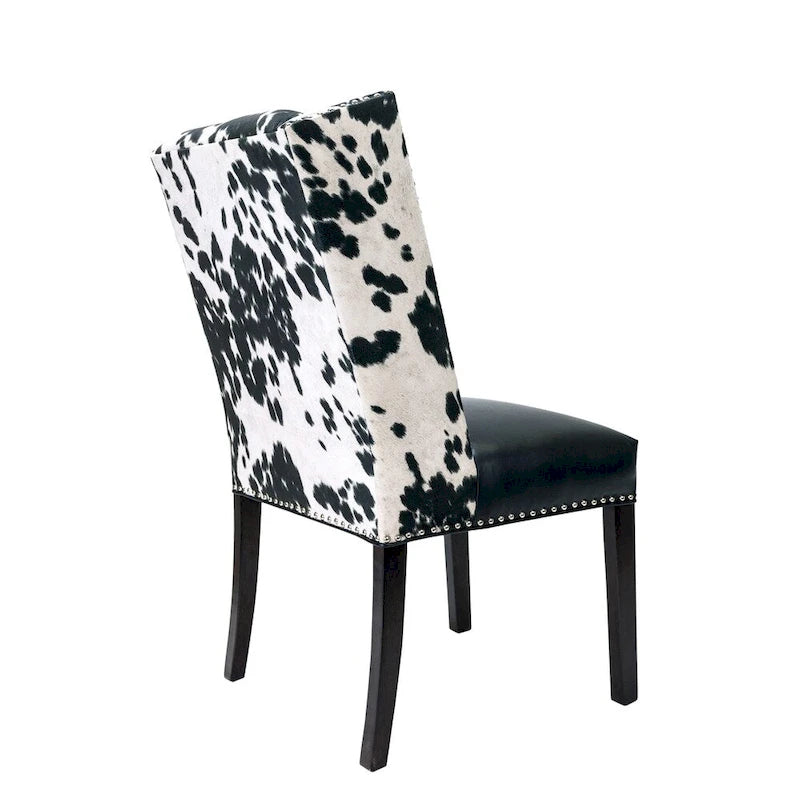 Chaises de salle à manger Rexford Wingback en cuir clouté, ensemble de 2, par Sole Designs - n/a