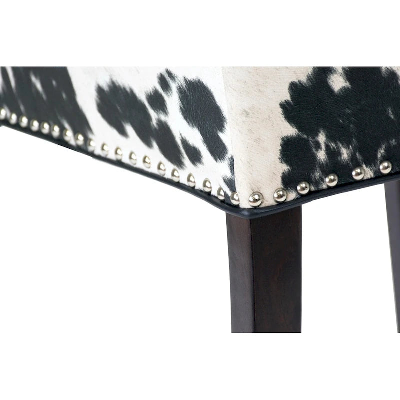 Chaises de salle à manger Rexford Wingback en cuir clouté, ensemble de 2, par Sole Designs - n/a